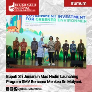 Bupati Sri Juniarsih Mas Hadiri Launching Program SMV Bersama Menkeu Sri Mulyani