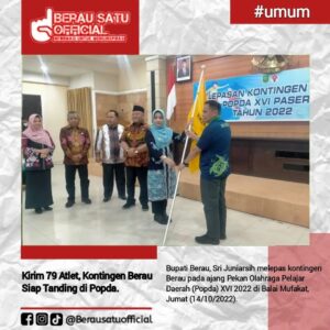 Kirim 79 Atlet, Kontingen Berau Siap Tanding di Popda