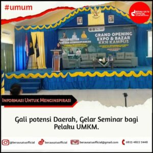 GALI POTENSI DAERAH, UNIVERSITAS MUHAMMADIYAH BERAU GELAR SEMINAR BAGI PELAKU UMKM