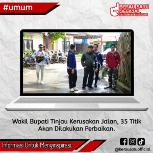 WAKIL BUPATI TINJAU KERUSAKAN JALAN, 35 TITIK AKAN DILAKUKAN PERBAIKAN