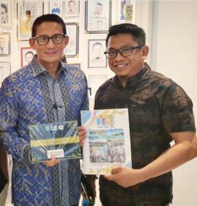 Temui Sandiaga Uno, Ketua UMKM Berau Ceria Berharap Sandiaga Uno Datang ke Berau