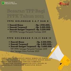 Pemkab Tetapkan TPP Untuk PPPK