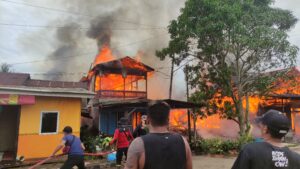 Sijago Merah Kembali Hanguskan 8 Rumah Warga di Gunung Tabur