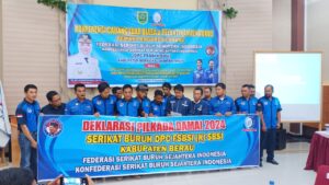 Komitmen Dukung Pilkada Damai dan Kondusif, DPC FSBSI – KSBSI Kabupaten Berau Gelar Deklarasi Damai