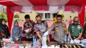 Sejumlah Barang Bukti Dari 72 Kasus Yang Telah Terselesaikan Dimusnahkan