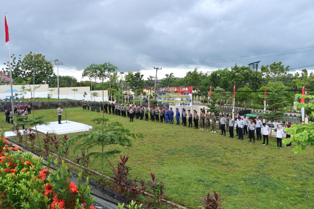 Apel Kesiapan Pengamanan Natal 2024, Polres Berau Siapkan Operasi Lilin Mahakam