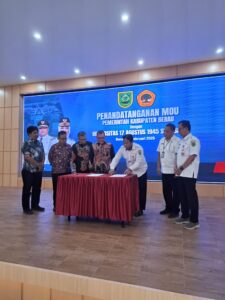 Pelaksanaan Tri Dharma Perguruan Tinggi, Pemkab Berau Tanda Tangani MoU dengan Untag Surabaya