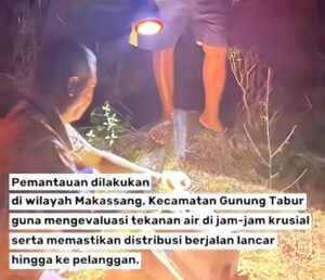 Tekanan Air Tidak Stabil, Tim Perumdam Batiwakkal Lakukan Pemantauan Langsung ke Lapangan