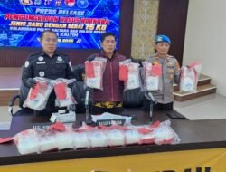 Polisi Gagalkan Pengiriman 15 Kg Sabu di Berau, Tiga Orang Ditangkap